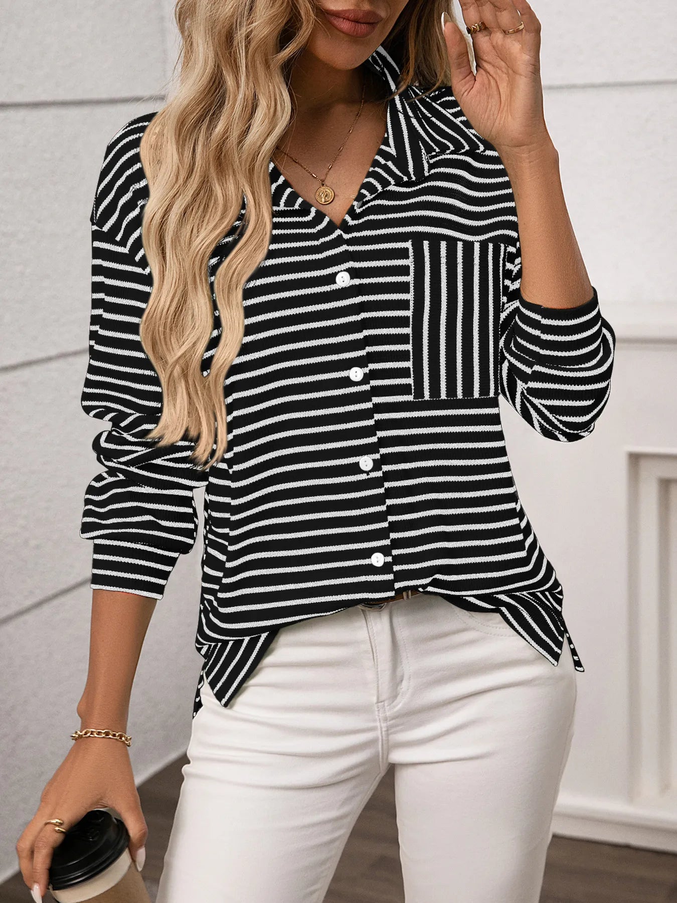 Striped Button Up