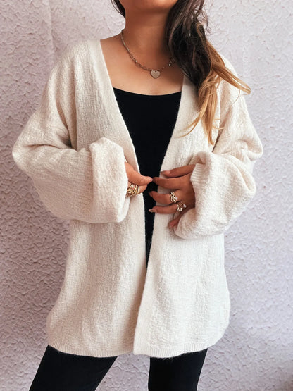 Open Front Long Sleeve Cardigan