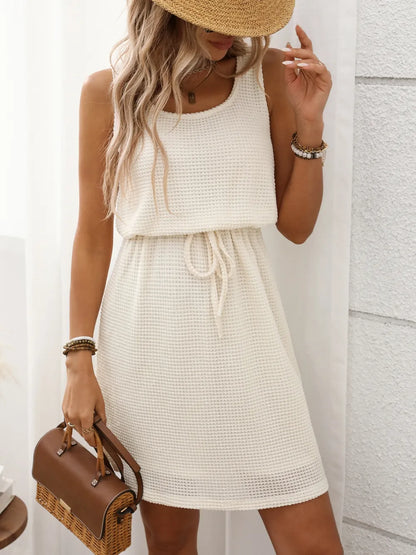 Waffle-Knit Drawstring