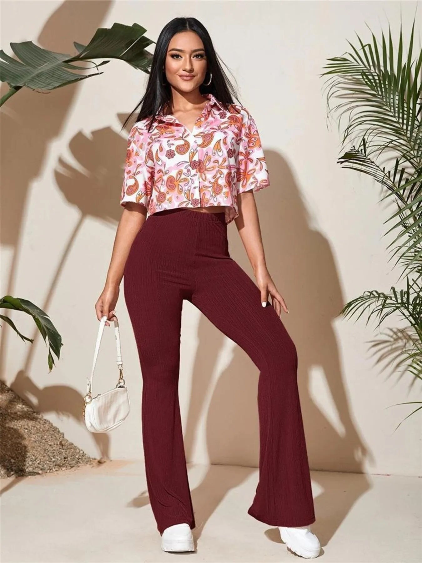 Full Size High-Waist Flare