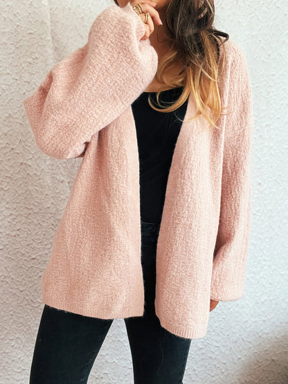 Open Front Long Sleeve Cardigan