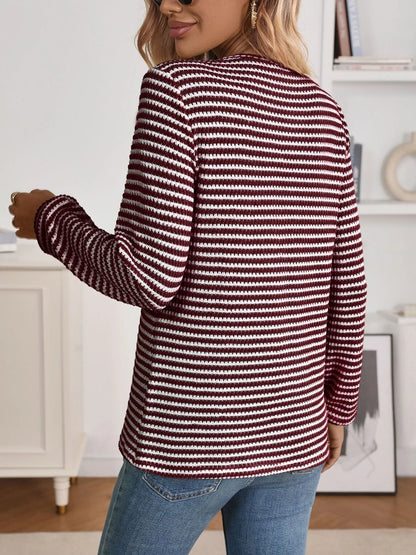 Striped Button Detail