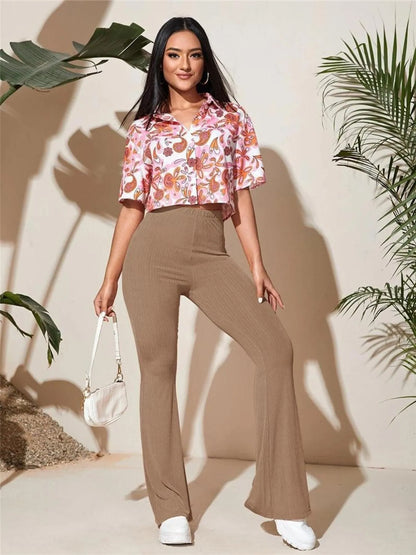 Full Size High-Waist Flare
