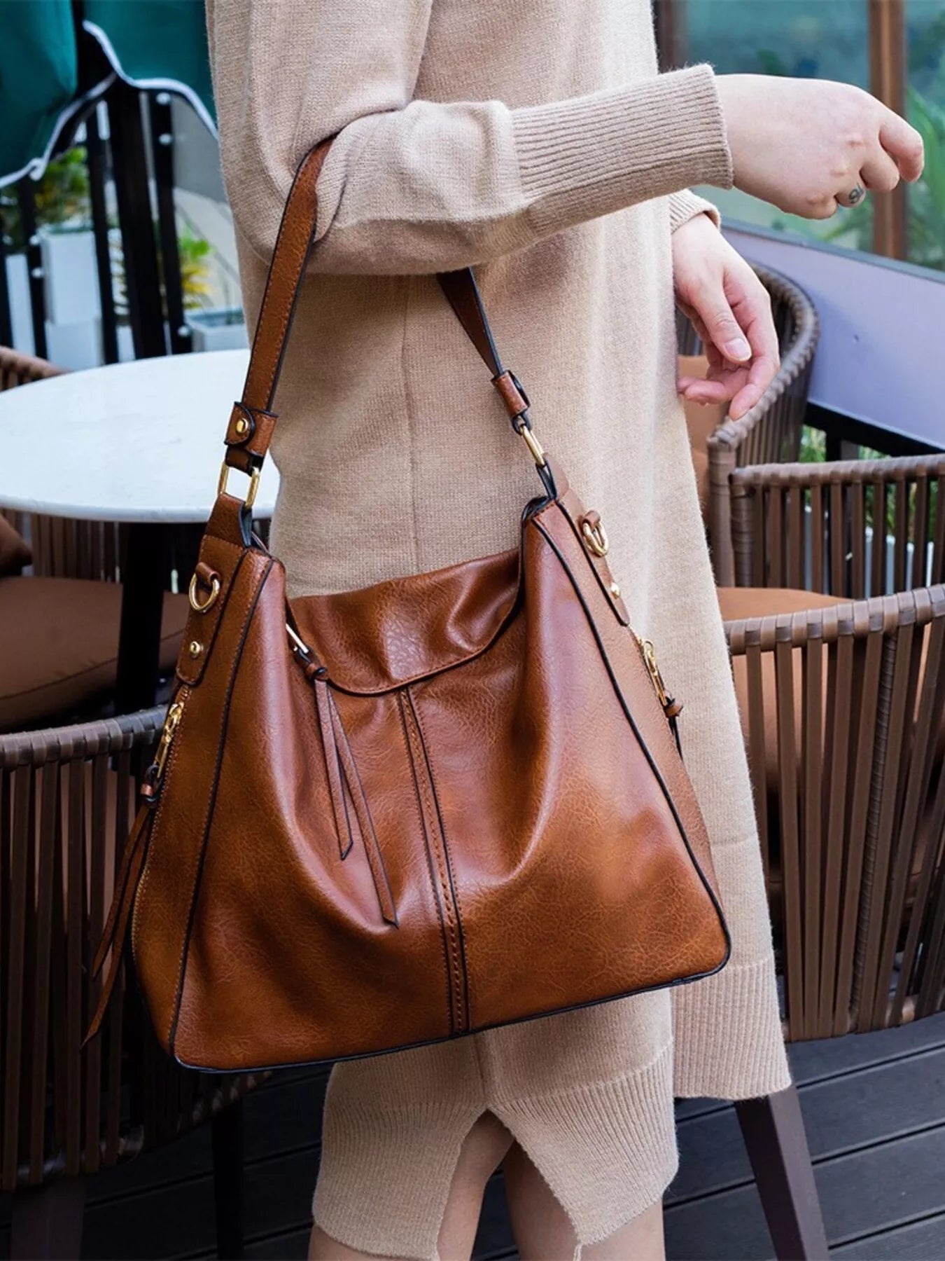 Classic PU Leather Tote