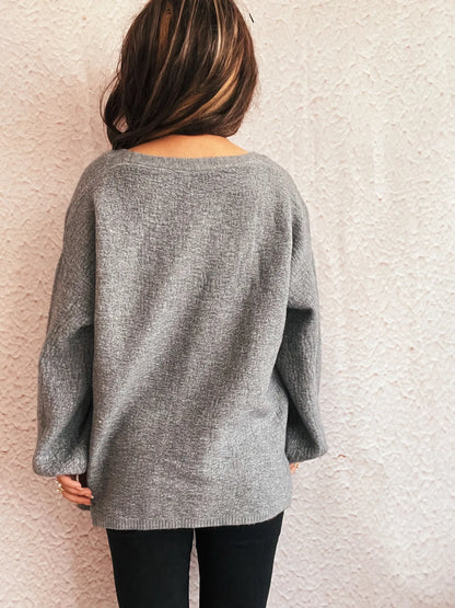 Open Front Long Sleeve Cardigan