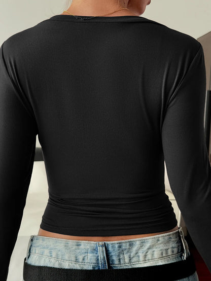 V-Neck Long Sleeve