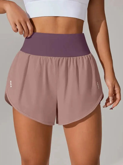 Pocketed High Waist Active Shorts - Comfortable & Stylish Workout Wear