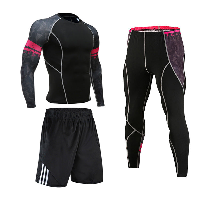 Sports Suit Men's Tights Basketball Running Suit