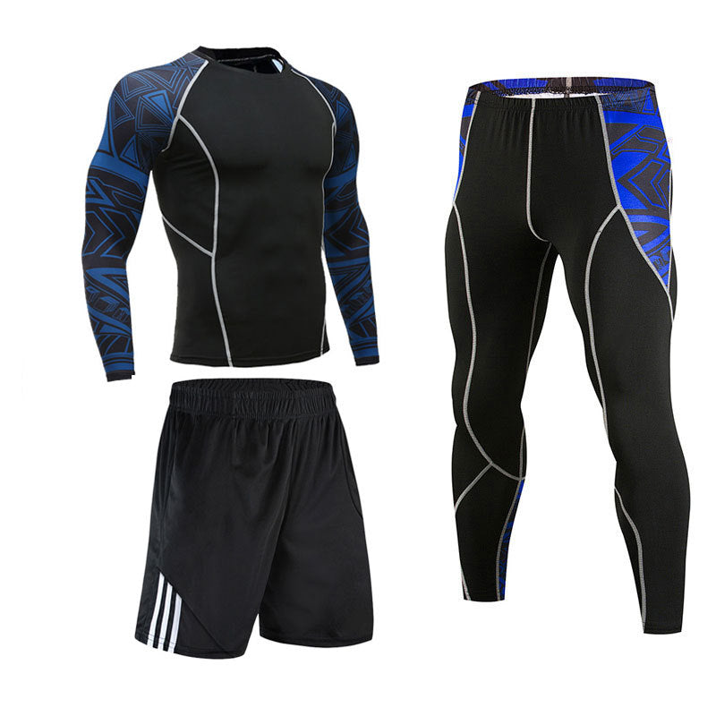 Sports Suit Men's Tights Basketball Running Suit