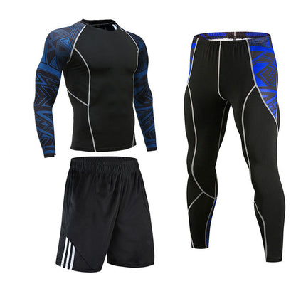 Sports Suit Men's Tights Basketball Running Suit