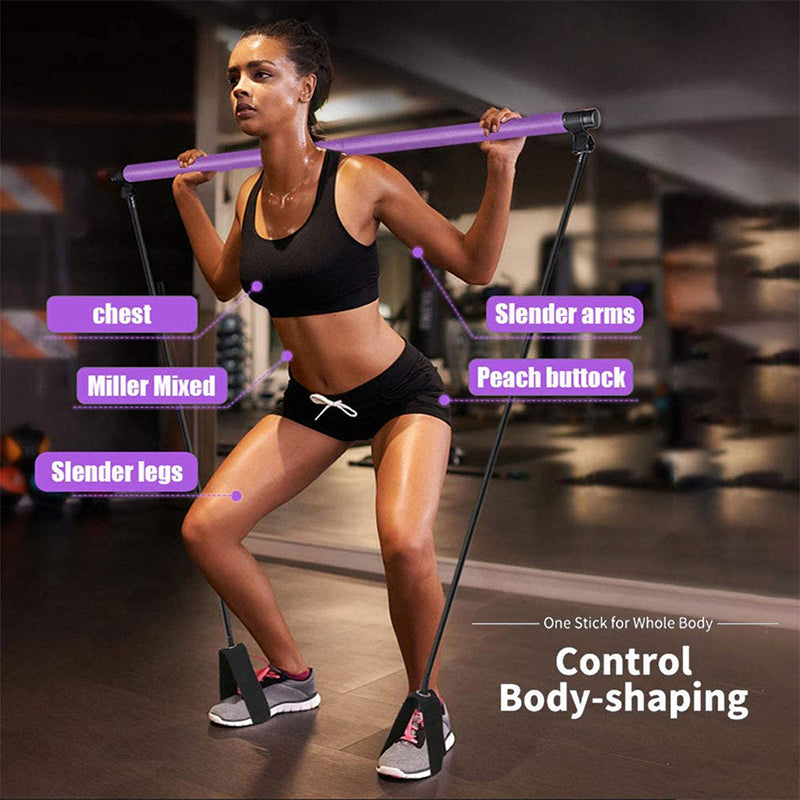 Yoga Pilates Bar Stick for full-body toning workout.
