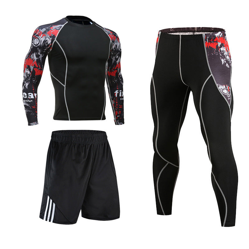 Sports Suit Men's Tights Basketball Running Suit